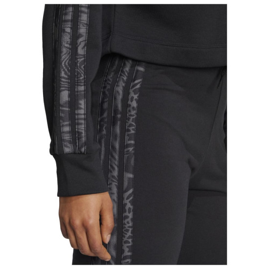 Adidas Γυναικείο φούτερ Essentials 3-Stripes Print French Terry Hoodie Adidas Γυναικείο φούτερ Essentials 3-Stripes Print French Terry Hoodie